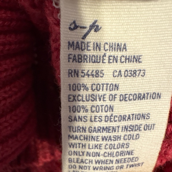 American Eagle Size Small Cable Knit V-Neck Sweater Y2K - Picture 6 of 6